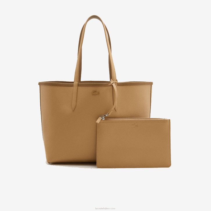 mulheres Lacoste frondoso viennois k60 bolsa tote bicolor reversível anna 08D02778