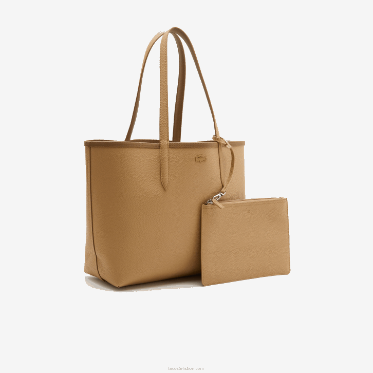 mulheres Lacoste frondoso viennois k60 bolsa tote bicolor reversível anna 08D02778