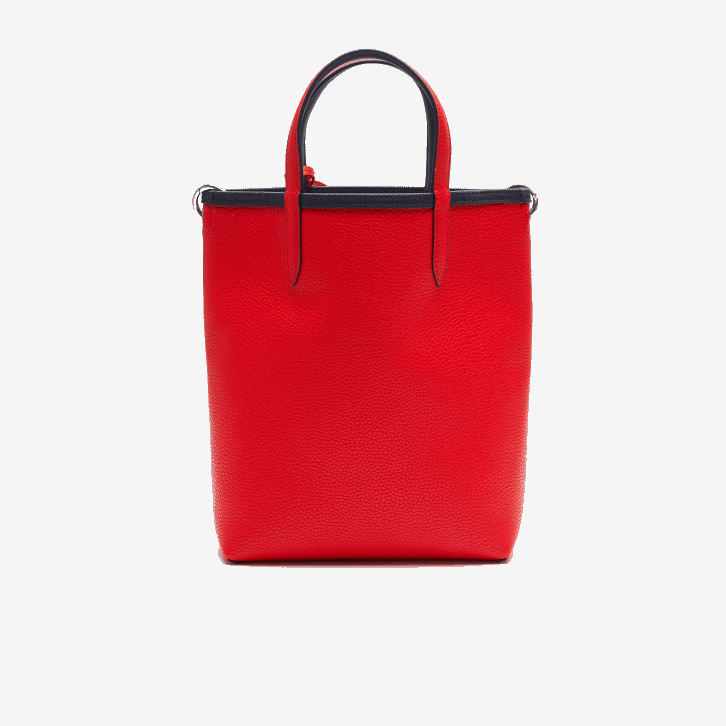 mulheres Lacoste fuzileiro naval 166 vermelho 240 b50 bolsa tote reversível de lona revestida anna 08D02818