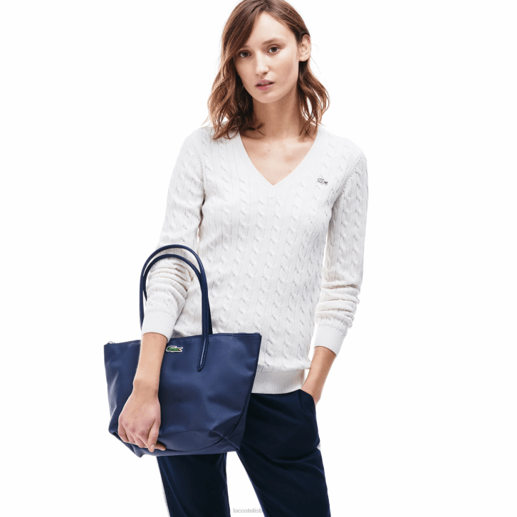 mulheres Lacoste preto 000 bolsa pequena com zíper conceito l.12.12 08D02804
