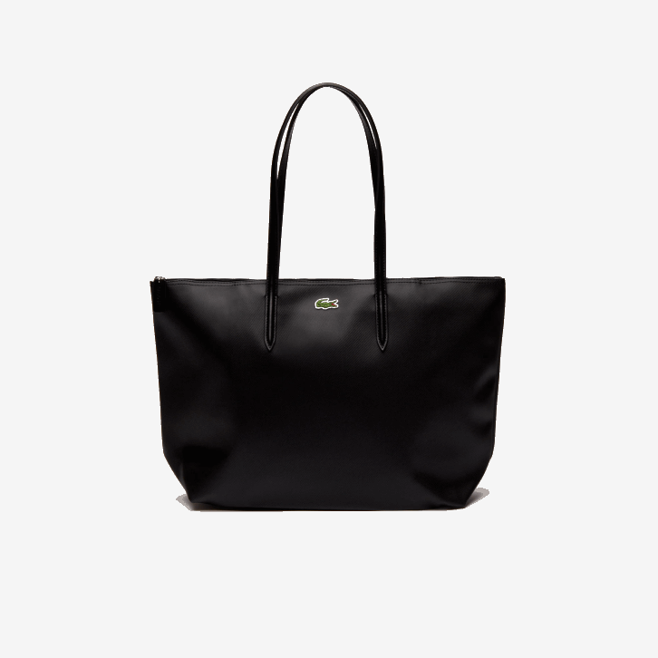 mulheres Lacoste preto 000 l.12.12 conceito bolsa tote com zíper 08D02766