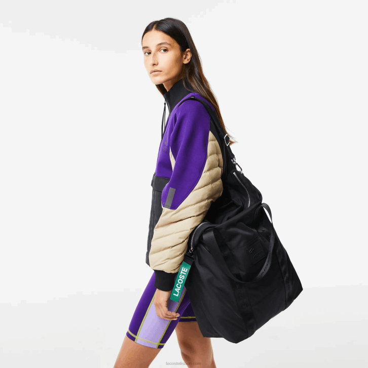 mulheres Lacoste preto 000 sacola grande com alça de marca 08D02846
