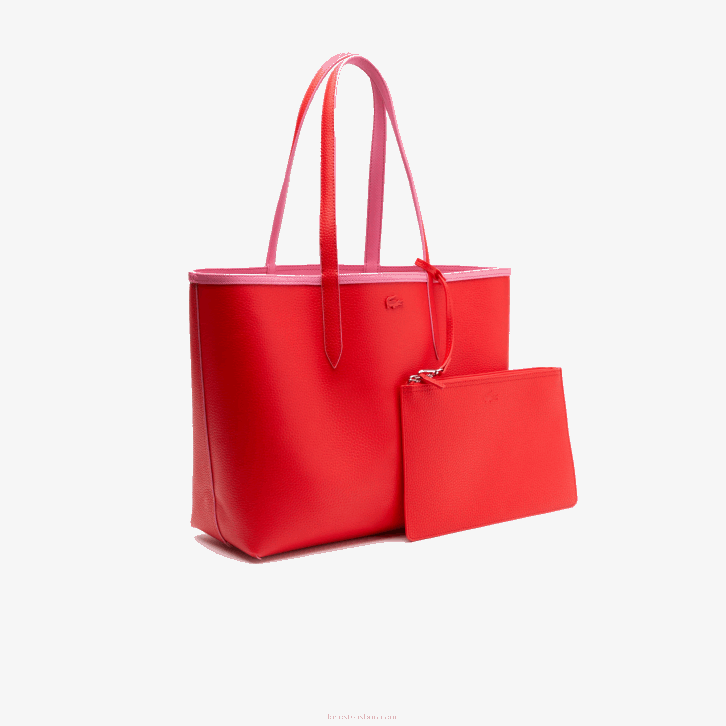 mulheres Lacoste reseda corrida l45 bolsa tote bicolor reversível anna 08D02779