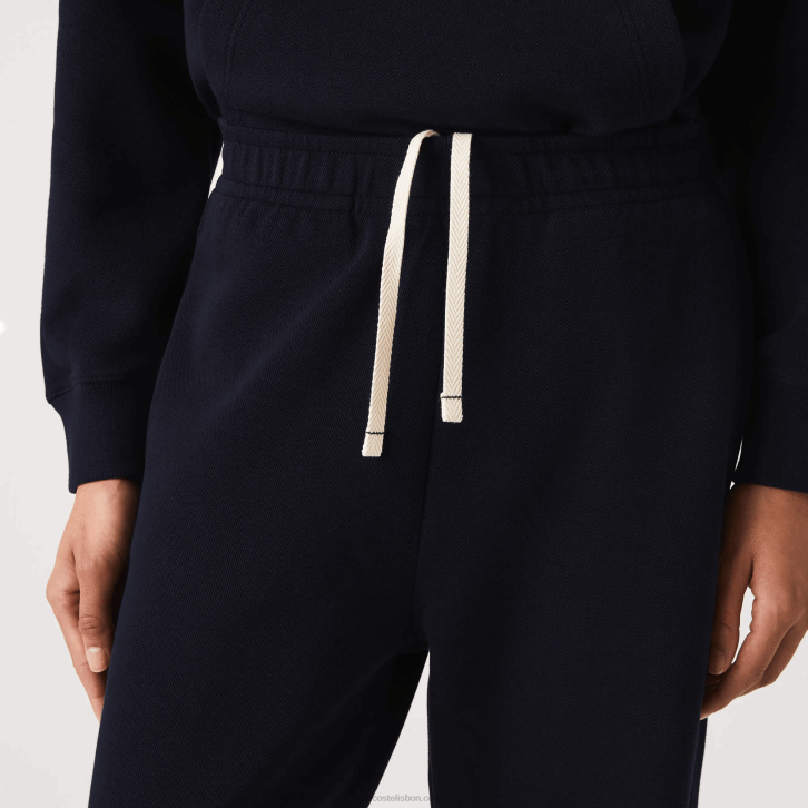 mulheres Lacoste azul marinho 166 joggers de algodão misturado 08D02413