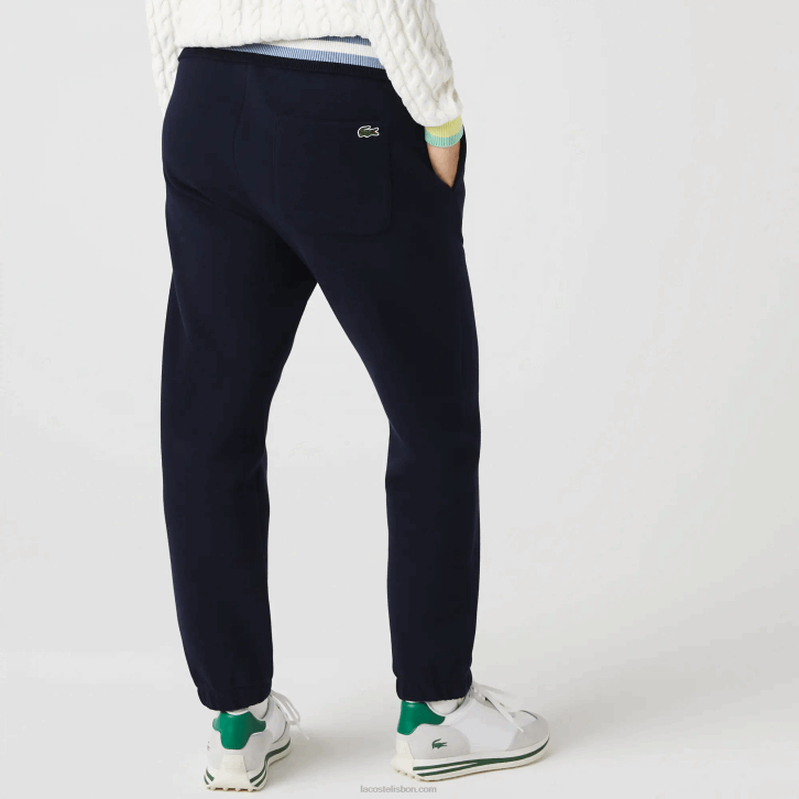 mulheres Lacoste azul marinho 166 joggers de algodão misturado 08D02413