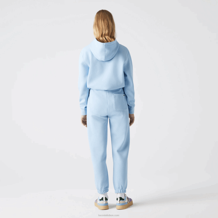 mulheres Lacoste hbp azul joggers de algodão misturado 08D02414
