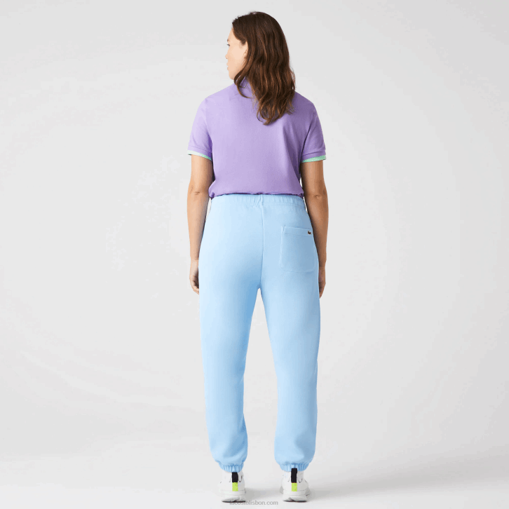 mulheres Lacoste hbp azul joggers de algodão misturado 08D02414