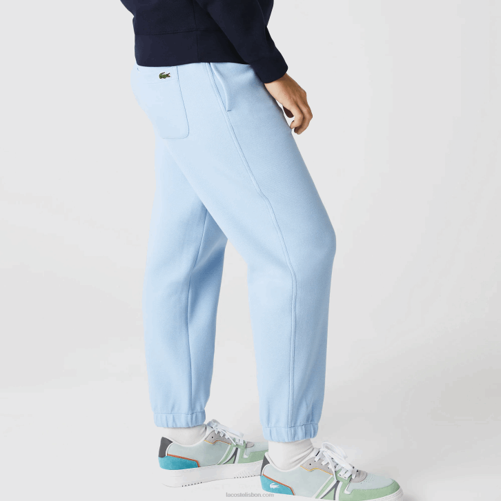 mulheres Lacoste hbp azul joggers de algodão misturado 08D02414