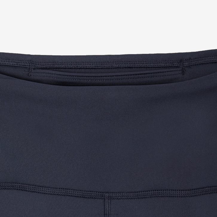 mulheres Lacoste kxe azul leggings esportivas lisas cortadas 08D02425