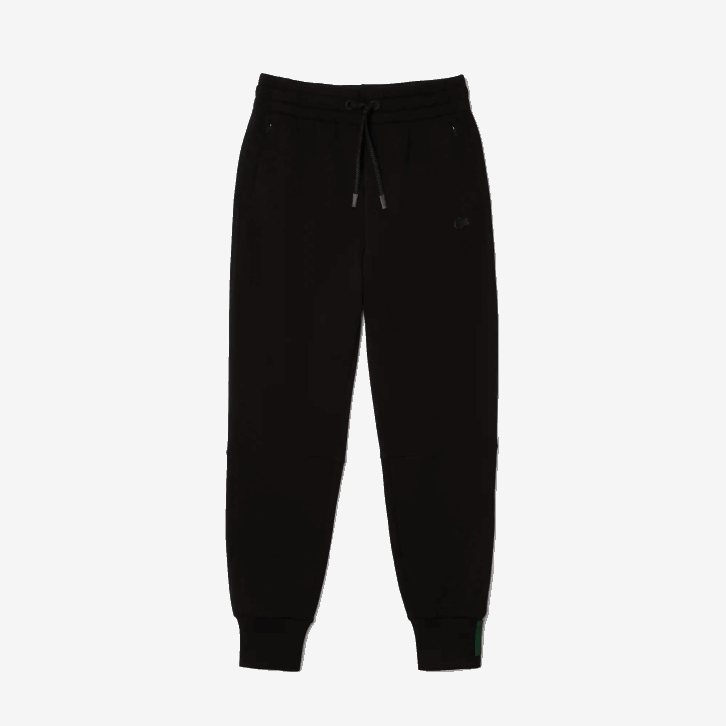 mulheres Lacoste preto 031 calça de malha de algodão 08D02404