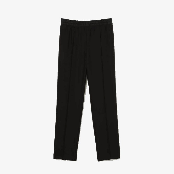 mulheres Lacoste preto 031 calças de mistura de lã leve 08D02648