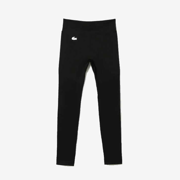 mulheres Lacoste preto c31 leggings segunda pele esportiva de cintura alta 08D02597