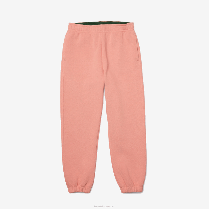 mulheres Lacoste rosa 5mm joggers de algodão misturado 08D02424