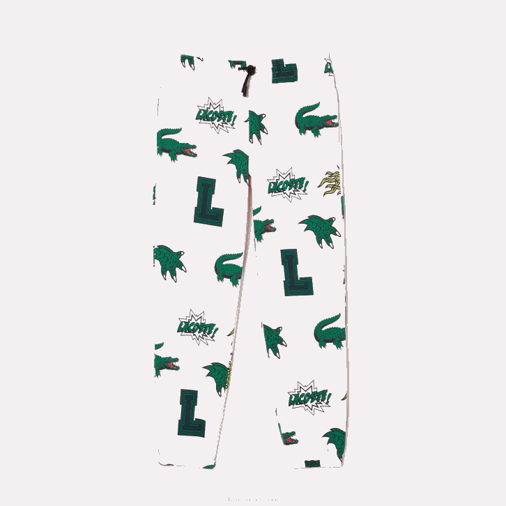 mulheres Lacoste rosa claro t03 calça estampada em quadrinhos 08D02569