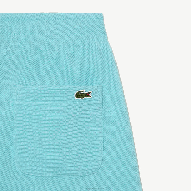 mulheres Lacoste turquesa bvg joggers de algodão misturado 08D02415