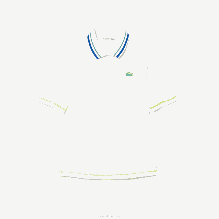 mulheres Lacoste branco 70v tênis polo ultra-dry em piquê 08D02366