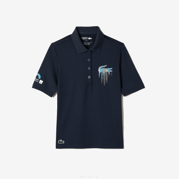 mulheres Lacoste kxe azul pólo esporte miami edição aberta 08D02374