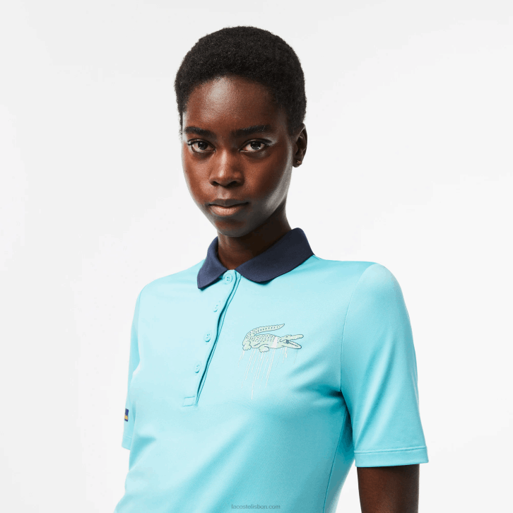 mulheres Lacoste menta bvg pólo esporte miami edição aberta 08D02372