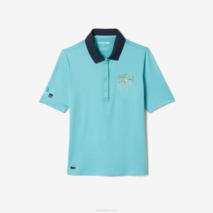 mulheres Lacoste menta bvg pólo esporte miami edição aberta 08D02372