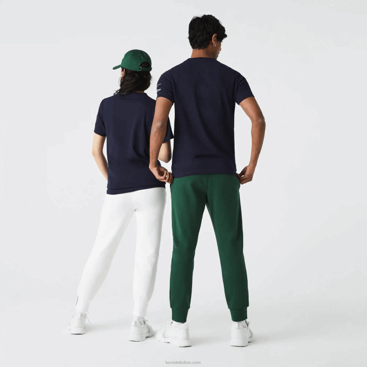 mulheres Lacoste azul marinho branco vll camiseta esportiva x theo curin com estampa 08D0944