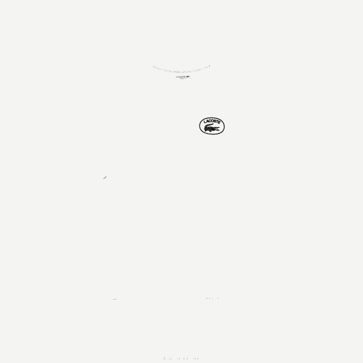 mulheres Lacoste branco 70v camiseta de algodão orgânico de ajuste solto 08D02609