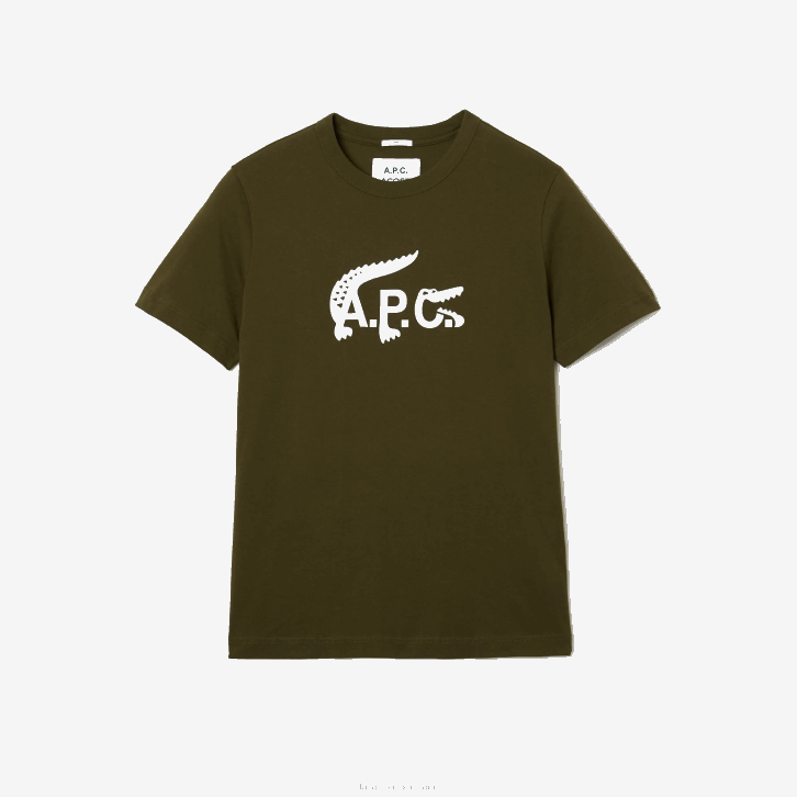 mulheresverde caqui wtw lacoste x a.p.c. camiseta de jérsei 08D0925