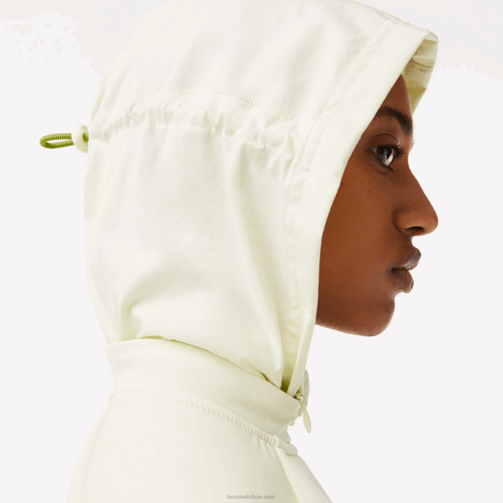 mulheres Lacoste amarelo 6gd moletom esporte solto com zíper 08D02383