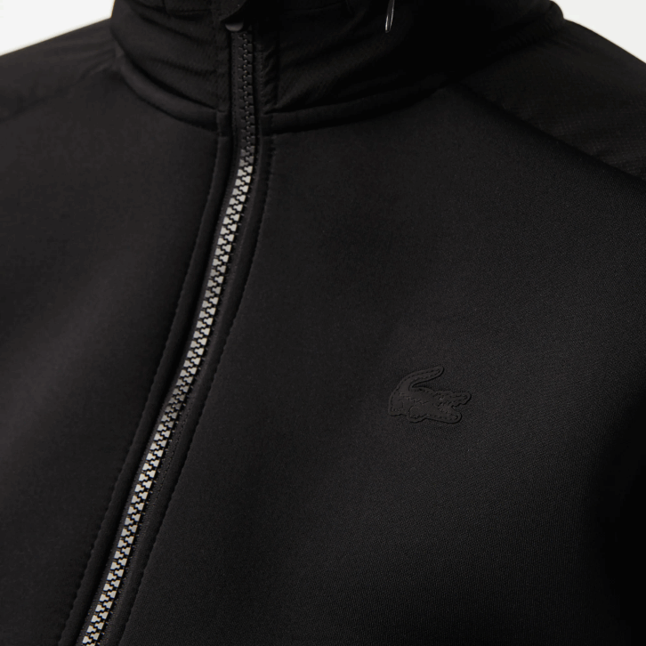 mulheres Lacoste preto 031 moletom esporte solto com zíper 08D02382