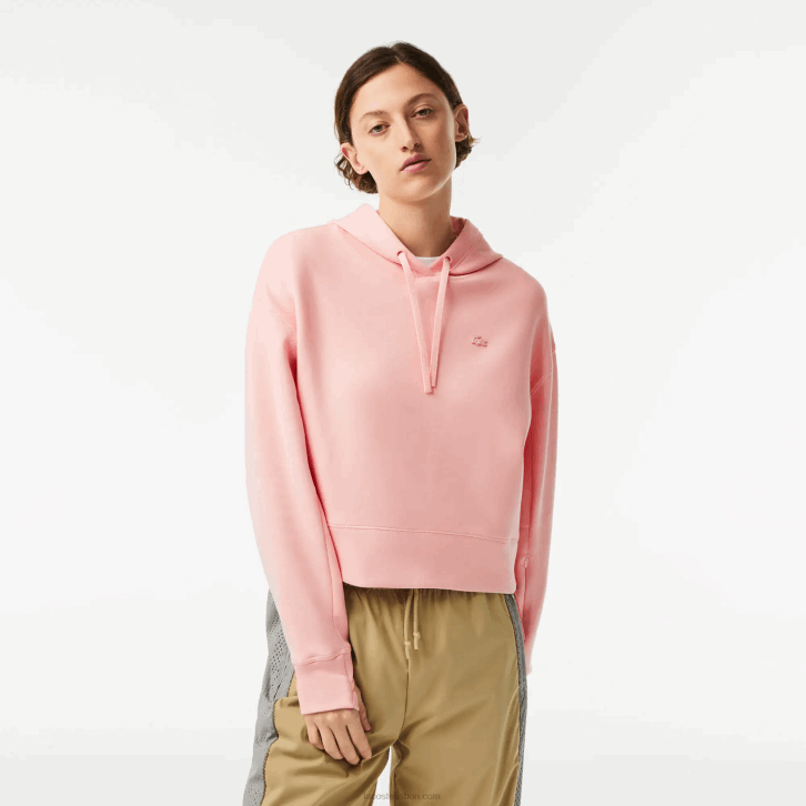 mulheres Lacoste rosa kf9 moletom com capuz 08D02416