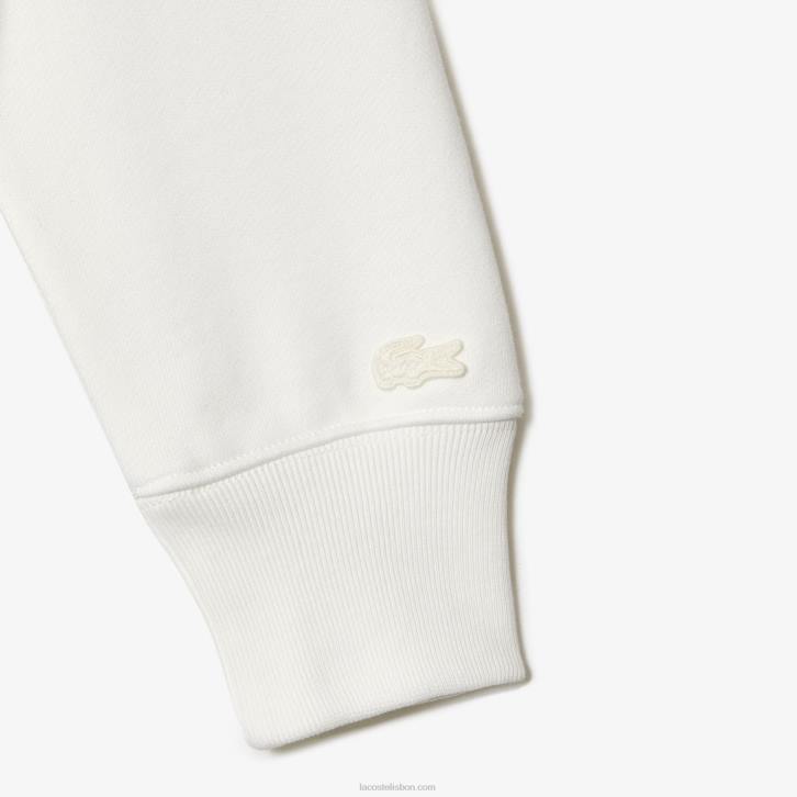 mulheresbranco 70v moletom de lã de algodão não escovado lacoste x goop 08D02674