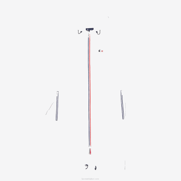 mulheres Lacoste branco azul marinho vermelho a10 capa de chuva dobrável esportiva edição francesa do espírito esportivo 08D02622