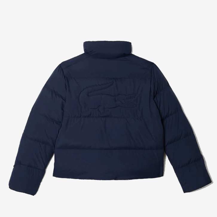 mulheres Lacoste azul marinho 166 jaqueta acolchoada dobrável 08D02616