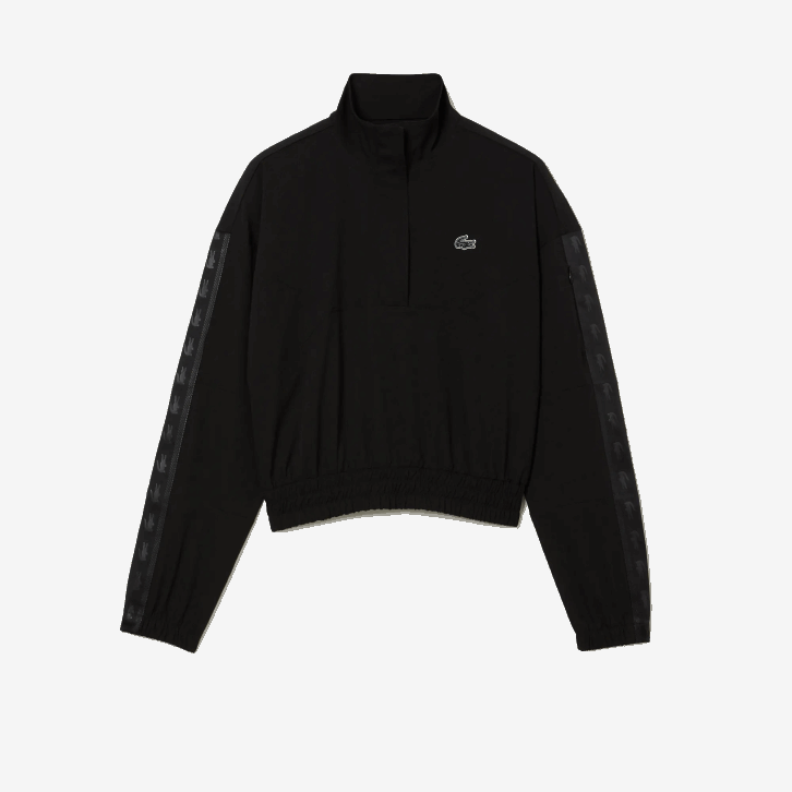 mulheres Lacoste preto c31 jaqueta esportiva de ajuste solto 08D02631