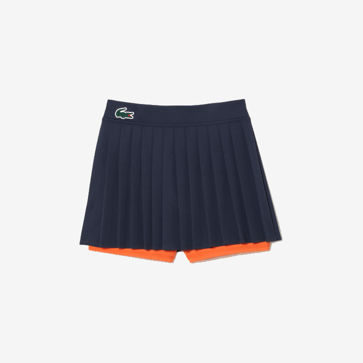 mulheres Lacoste azul laranja t5i saia esportiva miami edição aberta 08D02423