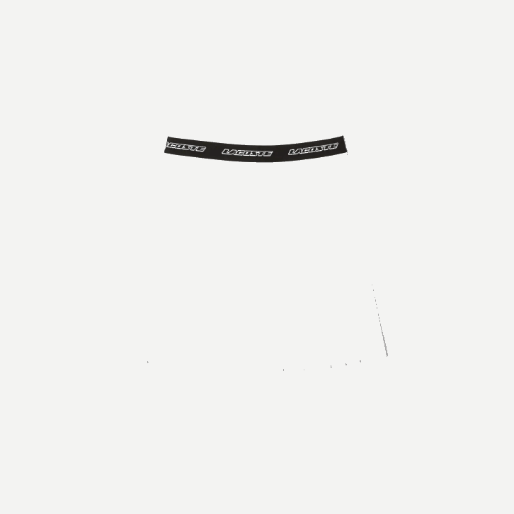 mulheres Lacoste branco 70v saia plissada cintura elástica 08D02353