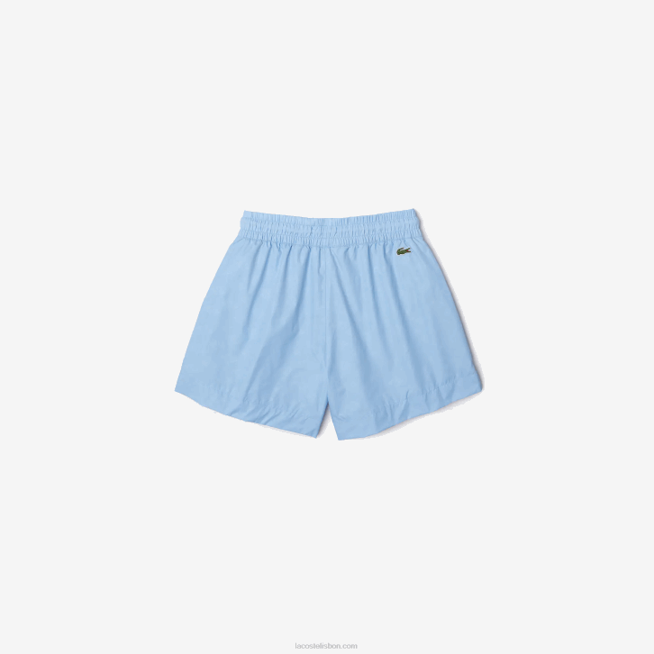 mulheres Lacoste hbp azul shorts com estampa de monograma 08D02458