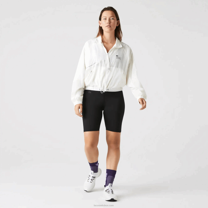 mulheres Lacoste preto 8vm shorts de bicicleta esportiva 08D02654