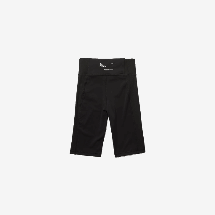 mulheres Lacoste preto 8vm shorts de bicicleta esportiva 08D02654