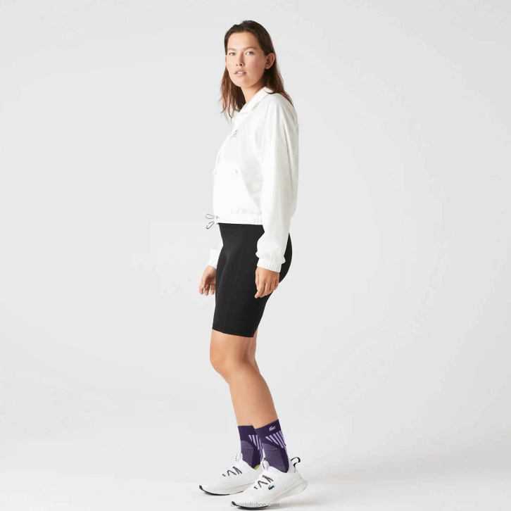 mulheres Lacoste preto 8vm shorts de bicicleta esportiva 08D02654