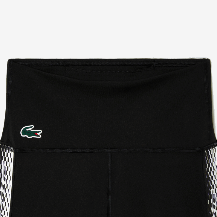 mulheres Lacoste preto c31 bermuda esportiva de poliester reciclado 08D02456