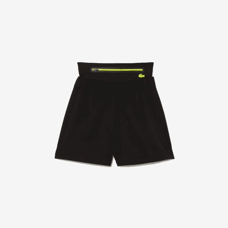 mulheres Lacoste preto c31 shorts esportivos de cinto removível 08D02644