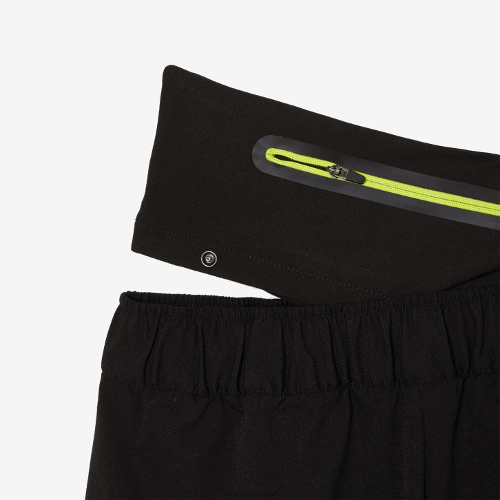 mulheres Lacoste preto c31 shorts esportivos de cinto removível 08D02644