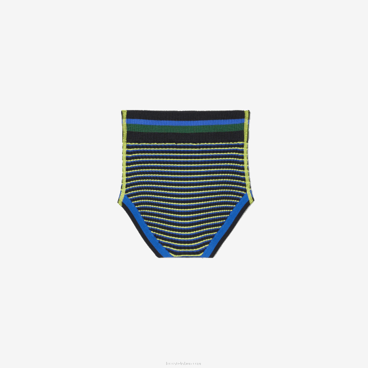 mulheresswi amarelo azul marinho Lacoste x goop shorts de malha com nervuras 08D02668