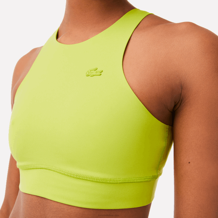 mulheres Lacoste amarelo 90v sutiã esportivo sem costura 08D02550