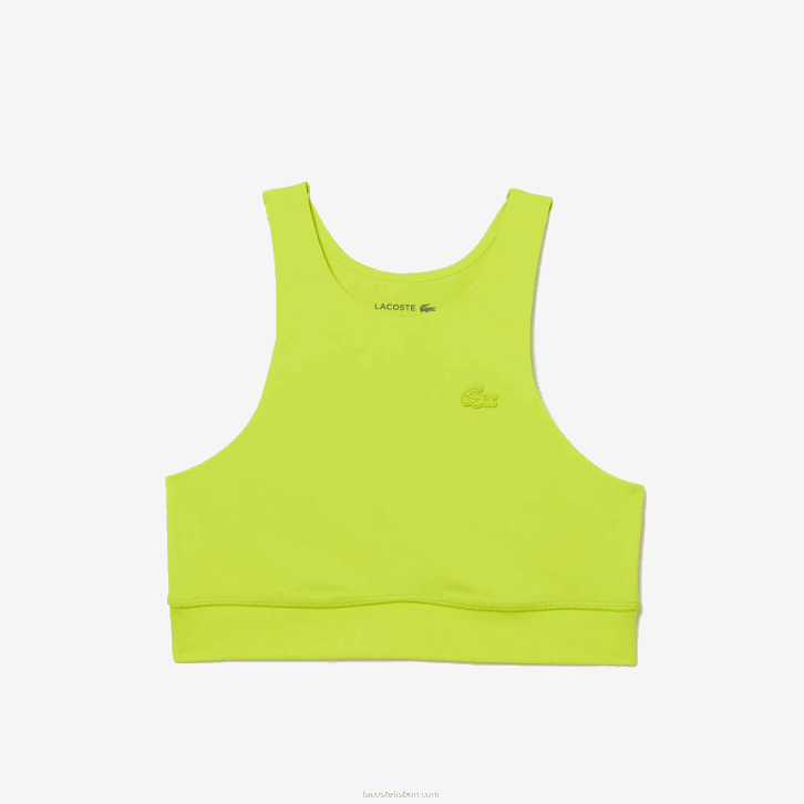 mulheres Lacoste amarelo 90v sutiã esportivo sem costura 08D02550