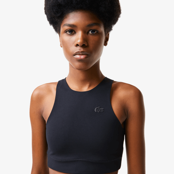 mulheres Lacoste preto 031 sutiã esportivo sem costura 08D02548