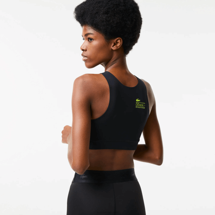 mulheres Lacoste preto 031 sutiã esportivo sem costura 08D02548