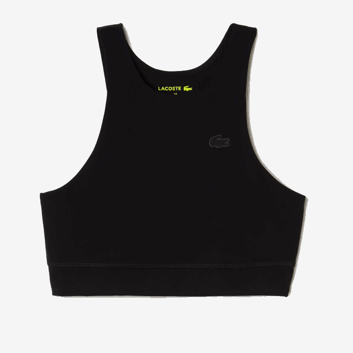 mulheres Lacoste preto 031 sutiã esportivo sem costura 08D02548