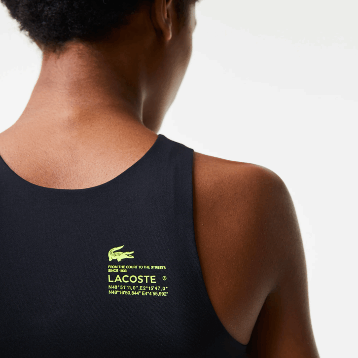 mulheres Lacoste preto 031 sutiã esportivo sem costura 08D02548