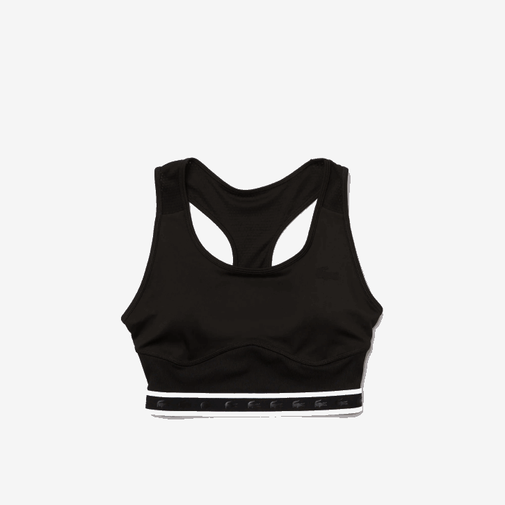 mulheres Lacoste preto 8vm sutiã esportivo costas nadador 08D02583